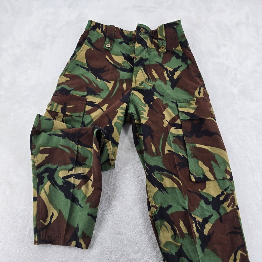 British Military Mens DPM Camo Cargo Pants 28x27 Tactical Vintage